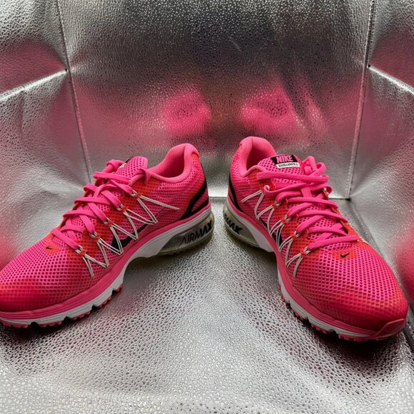Size 8 Nike Air Max Excellerate 3 Pink Womens Lace-Up Running Shoes 703073-601 - Picture 4 of 10
